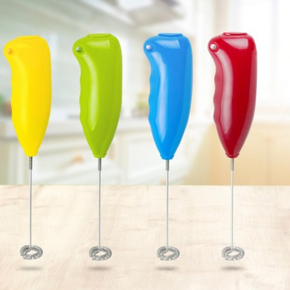 HB-301 แบตเตอรี่ Powered FDA Certified S0pring Head Coffee Tool Froth Milk Foam Latte Cappuccino Hand Blender